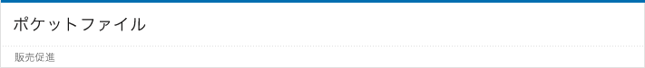 ポケットファイル